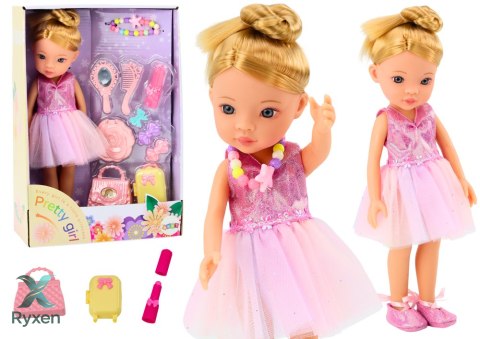 Lalka Baletnica Różowa Balerina Akcesoria Dodatki Sukienka Zestaw LEAN TOYS