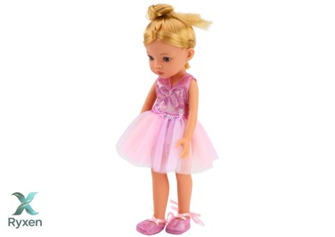 Lalka Baletnica Różowa Laleczka Balerina Sukienka 33cm LEAN TOYS
