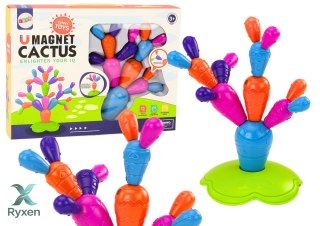 Magnetyczny Kaktus Klocki Konstrukcyjne 16 Elementów LEAN TOYS
