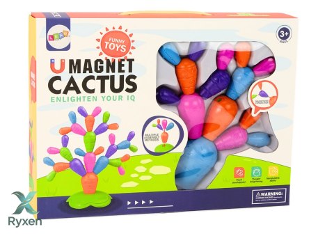 Magnetyczny Kaktus Klocki Konstrukcyjne 16 Elementów LEAN TOYS
