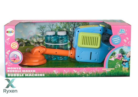 Maszyna Do Baniek Mydlanych Kosiarka Podkaszarka Dwa Płyny Niebieska LEAN TOYS