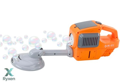 Maszyna Do Baniek Mydlanych Kosiarka Podkaszarka Dwa Płyny Pomarańczowa LEAN TOYS