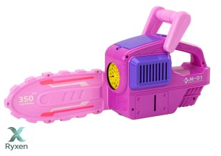 Maszynka Do Baniek Mydlanych Piła Łańcuchowa Różowa LEAN TOYS