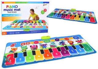 Mata Muzyczna Interaktywna Edukacyjna Do Tańczenia Instrumenty Dźwięki LEAN TOYS