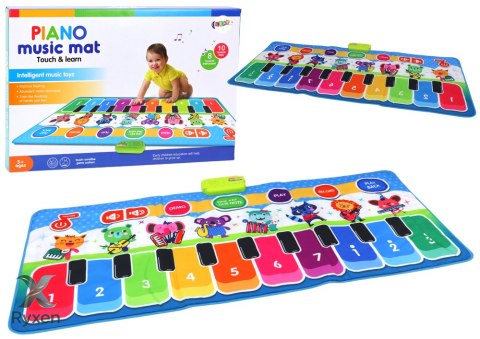 Mata Muzyczna Interaktywna Edukacyjna Do Tańczenia Instrumenty Dźwięki LEAN TOYS
