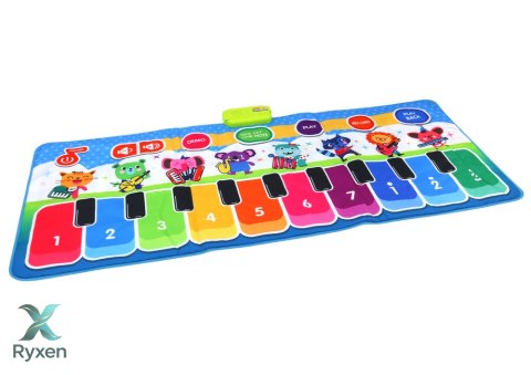 Mata Muzyczna Interaktywna Edukacyjna Do Tańczenia Instrumenty Dźwięki LEAN TOYS