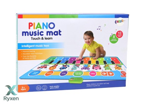 Mata Muzyczna Interaktywna Edukacyjna Do Tańczenia Instrumenty Dźwięki LEAN TOYS