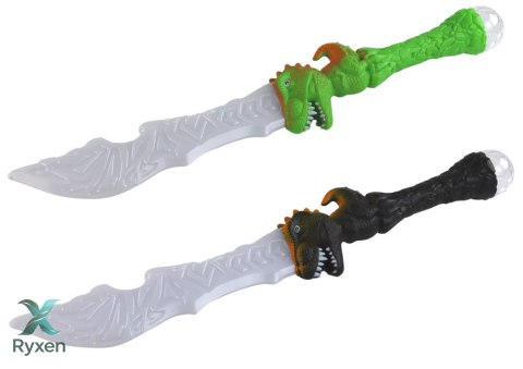 Miecz Świetlny Rękojeść Dinozaur Zielony Czarny MIX LEAN TOYS
