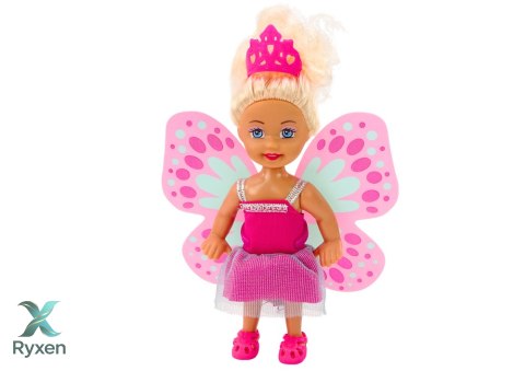 Mini Laleczka 2w1 Syrenka Wróżka Ogon Skrzydła LEAN TOYS