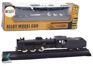 Model Kolekcjonerski Pociąg Wagon Lokomotywa 1:48 Metalowy Czarny LEAN TOYS