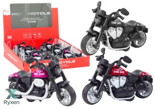 Motocykl Sportowy Harley z Napędem Frykcyjnym 3 Kolory LEAN TOYS