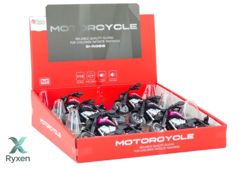Motocykl Sportowy Harley z Napędem Frykcyjnym 3 Kolory LEAN TOYS