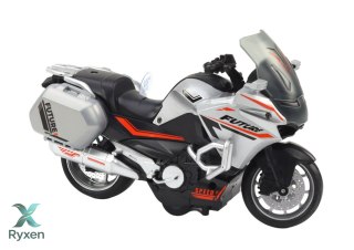 Motocykl Z Napędem Frykcyjnym Skala 1:10 Policyjny Sportowy LEAN TOYS