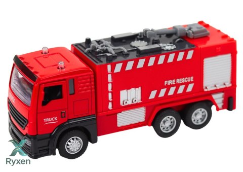 Myjnia Straży Pożarnej Krótkofalówka Światła Dźwięki Woda LEAN TOYS