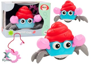 Pełzający Krab Nakręcany Kolorowy Krabik Chodzący Interaktywny LEAN TOYS