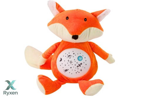 Pluszowy Miś Usypiający Światła Dźwięki Tryb Nocny i Dzienny Lisek LEAN TOYS