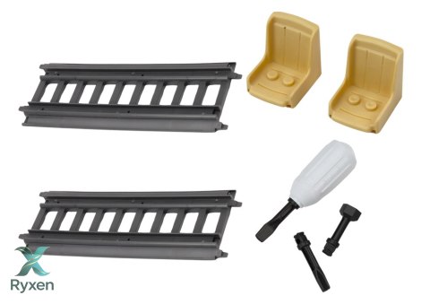 Pociąg Pasażerski Tory Do Skręcania Majsterkowania DIY Dźwięki Światła LEAN TOYS