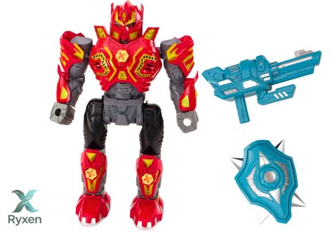 Robot Do Skręcania Broń Wiertarka Śrubokręt Światła Dźwięk Czerwony LEAN TOYS
