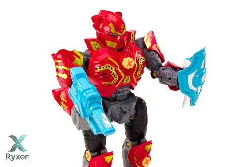 Robot Do Skręcania Broń Wiertarka Śrubokręt Światła Dźwięk Czerwony LEAN TOYS