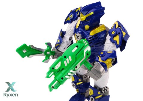 Robot Do Skręcania Broń Wiertarka Śrubokręt Światła Dźwięk Granatowy LEAN TOYS
