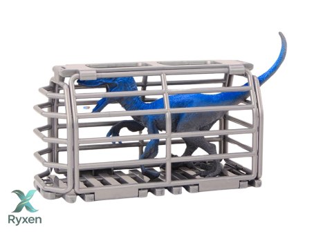 Samolot Awionetka Transport Dinozaurów Klatka Rozkręcany Zielony LEAN TOYS