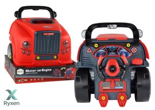 Silnik Ciężarówka Do Rozkręcania Zestaw Majsterkowicza Czerwony Warsztat LEAN TOYS