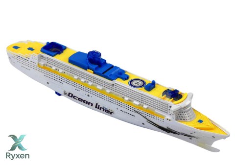 Statek Pasażerski Wycieczkowy Jeżdżący Światła Dźwięki LEAN TOYS