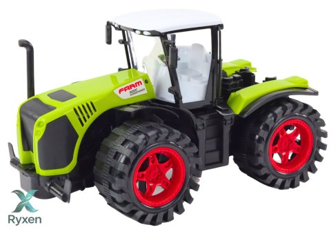 Traktor Farmerski Duży Napęd Frykcyjny Zielony Pojazd Rolniczy LEAN TOYS