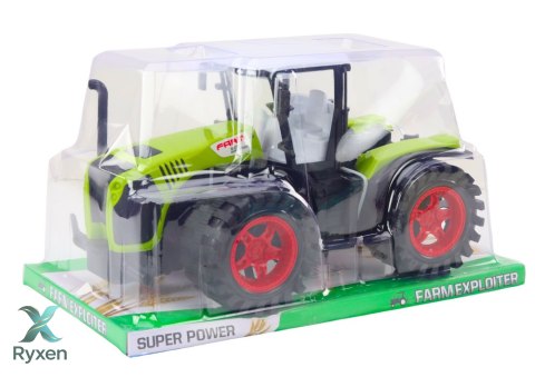 Traktor Farmerski Duży Napęd Frykcyjny Zielony Pojazd Rolniczy LEAN TOYS