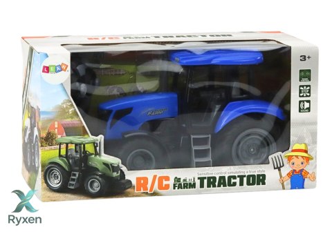 Traktor Zdalnie Sterowany RC 2.4G Dźwięki Niebieski LEAN TOYS