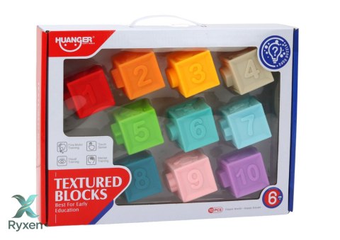 Układanka Edukacyjna Dla Maluchów Klocki Kształty Liczby LEAN TOYS