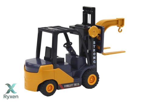 Wózek Widłowy Z Hakiem Regulowany Napęd Frykcyjny Żółty LEAN TOYS