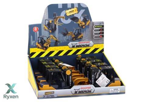 Wózek Widłowy Z Hakiem Regulowany Napęd Frykcyjny Żółty LEAN TOYS