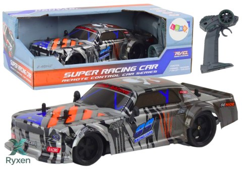 Zdalnie Sterowane Sportowe Auto RC 1:18 Szare LEAN TOYS