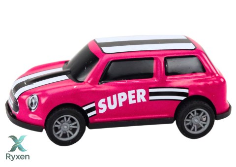 Zestaw Autek Resoraków Napęd Kolorowe 12 Sztuk LEAN TOYS