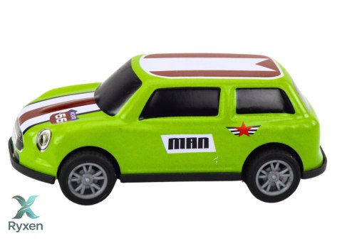 Zestaw Autek Resoraków Napęd Kolorowe 12 Sztuk LEAN TOYS