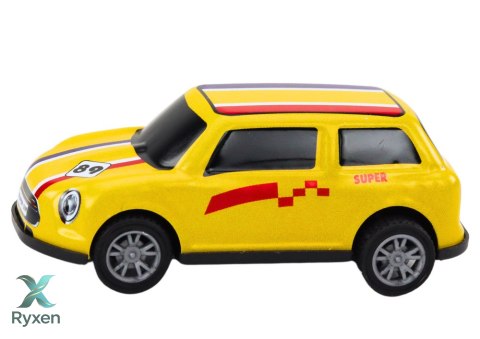 Zestaw Autek Resoraków Napęd Kolorowe 12 Sztuk LEAN TOYS