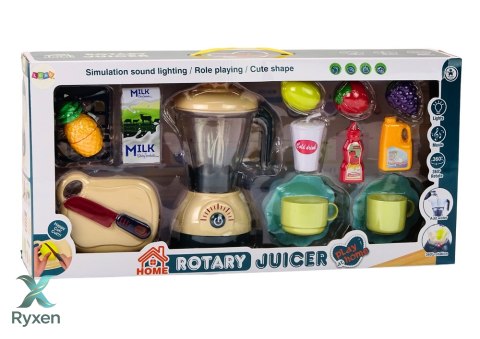 Zestaw Elektryczny Blender Owoce Do Krojenia Światła Dźwięki LEAN TOYS