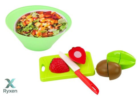 Zestaw Owoców Do Krojenia Sałatka Sztućce Taca Artykuły Spożywcze 25 ele. LEAN TOYS
