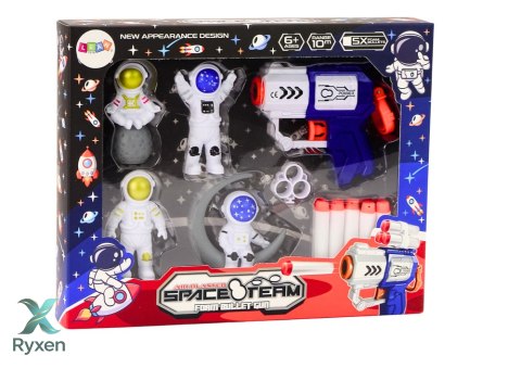 Zestaw Pistolet Na Miękkie Strzałki Kosmiczny Kosmonauci LEAN TOYS
