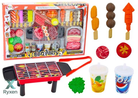 Zestaw Przyjęcie Grill Potrawy Napoje Warzywa 40 Elementów LEAN TOYS