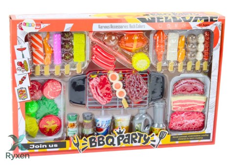 Zestaw Przyjęcie Grill Potrawy Napoje Warzywa 40 Elementów LEAN TOYS