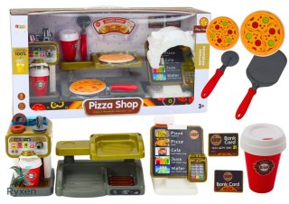 Zestaw Sklep Pizza Ekspres Do Kawy Napoje Kasa Fiskalna LEAN TOYS
