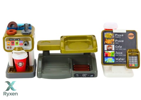 Zestaw Sklep Pizza Ekspres Do Kawy Napoje Kasa Fiskalna LEAN TOYS