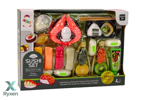 Zestaw Zabawkowy Do Sushi Akcesoria Krewetki Dla Dzieci 24 ele. LEAN TOYS