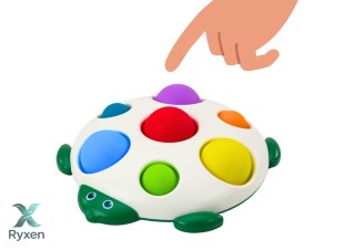 Żółw Sensoryczny Zabawka Tablica Edukacyjna Wypustki Pop-It LEAN TOYS