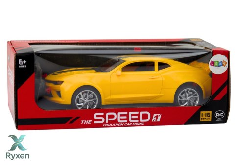 Autko Samochód Sportowy Zdalnie Sterowany RC 1:16 Żółty LEAN TOYS