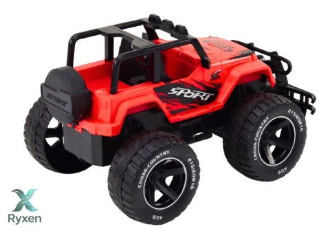 Autko Samochód Terenowy Zdalnie Sterowany RC 1:18 Czerwony LEAN TOYS