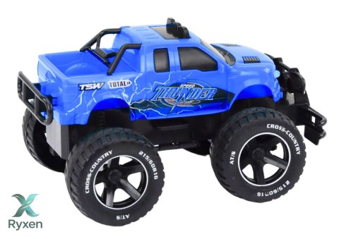 Autko Samochód Terenowy Zdalnie Sterowany RC 1:18 Niebieski LEAN TOYS