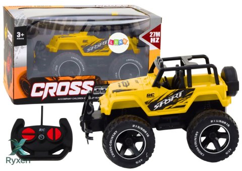 Autko Samochód Terenowy Zdalnie Sterowany RC 1:18 Żółty LEAN TOYS